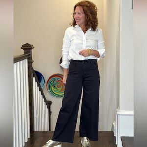OAT New York high rise wide leg pants